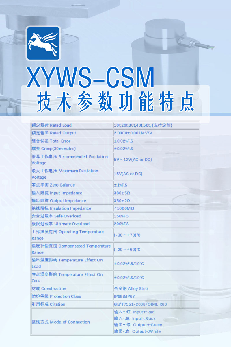 XYWS-CSM 技術(shù)參數(shù)